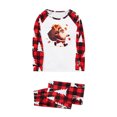 thumbnail image 3 of Odeerbi Christmas Pajamas for Family Holiday Long Sleeve Family Christmas Pajamas Matching Sets Dad Christmas Plaid Printed Blouse Tops + Pants Sleepwear Family Matching PJs Set Red, 3 of 6