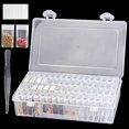 thumbnail image 2 of 64 Slots Plastic Seed Storage Box, Seed Storage Box 34.5*21.3*4.7CM, 2 of 5