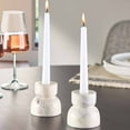 thumbnail image 4 of Better Homes & Gardens Modern Marble Taper Votive Candleholder Set, 2-Piece, 3", 4 of 7