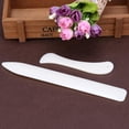 thumbnail image 3 of 2 uds herramienta de biselado de borde de cuero hueso DIY cuchillo de cuero blanco para corte de trabajo, 3 of 5