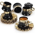 thumbnail image 1 of Juego de 6 tazas de café con taza y platillo, caja para bebidas, taza de capuchino, tazas de café, adecuado para café, té, capuchino, 1 of 4