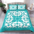 thumbnail image 1 of Turtle avec Hibiscus Ensemble de Literie Turquoise Royal, 1 of 6