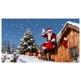 thumbnail image 1 of Huanglei Garage Banner With Santa Snowman For Outdoor Garage Door Holiday Sign, 1 of 5