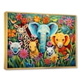 thumbnail image 2 of Designart "Moonlit Serenity in Child's Nursery III" People Framed Wall Art - Traditional Colorful Animal Nursery Bedroom Framed Canvas Wall Art, 2 of 6