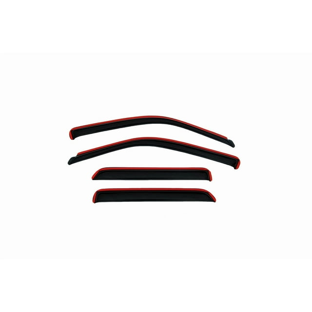 Auto Ventshade Rainguard 194001 Ventvisor; Aerodynamic Design; In-Channel; Smoke; Acrylic; Set of 4