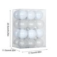 thumbnail image 3 of Hvmvliv Christmas Ornaments 24Pc 2.34inch Clear Painted Christmas Balls Hangings Transparent Shatterproof Xmas Tree Pendent Decorations Boxed Christmas Decoration White, 3 of 6