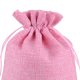 thumbnail image 4 of Matsuzay 50 Uds. Bolsa de lino con cordón organizador de joyas bolsa de almacenamiento de té portátil para el hogar Almacenamiento y organización del hogar rosado 13x18cm Matsuzay HA5722-35, 4 of 6