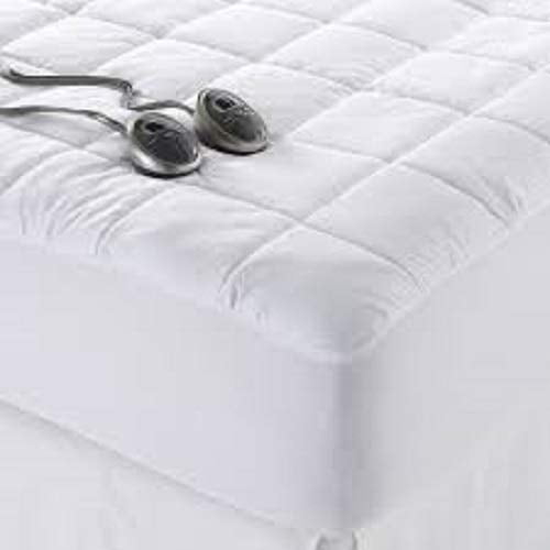 White Califo 10 Heat Settings Details about   Sunbeam Heated Mattress PadWater-Resistant 