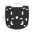 thumbnail image 2 of HAMPPLIES 2Pcs Luggage Carrier Bracket Black PP Splashproof Design for Motorcycle Riding, 2 of 8
