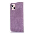 thumbnail image 3 of For Iphone 14 Zipper Card Slot Buckle Wallet Leather Phone Case (Purple), iPhone 12 Pro Max, 3 of 6
