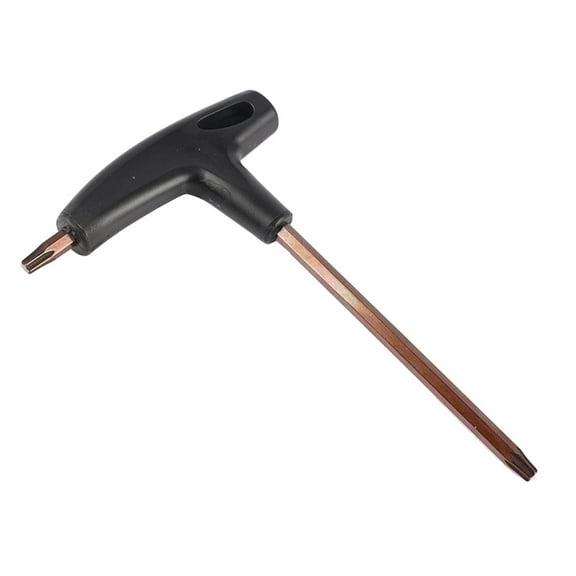 Unbranded Wrench Tool for Bike Disc Brake Screw Installation Removal T25 Handle Made of Alloy Black