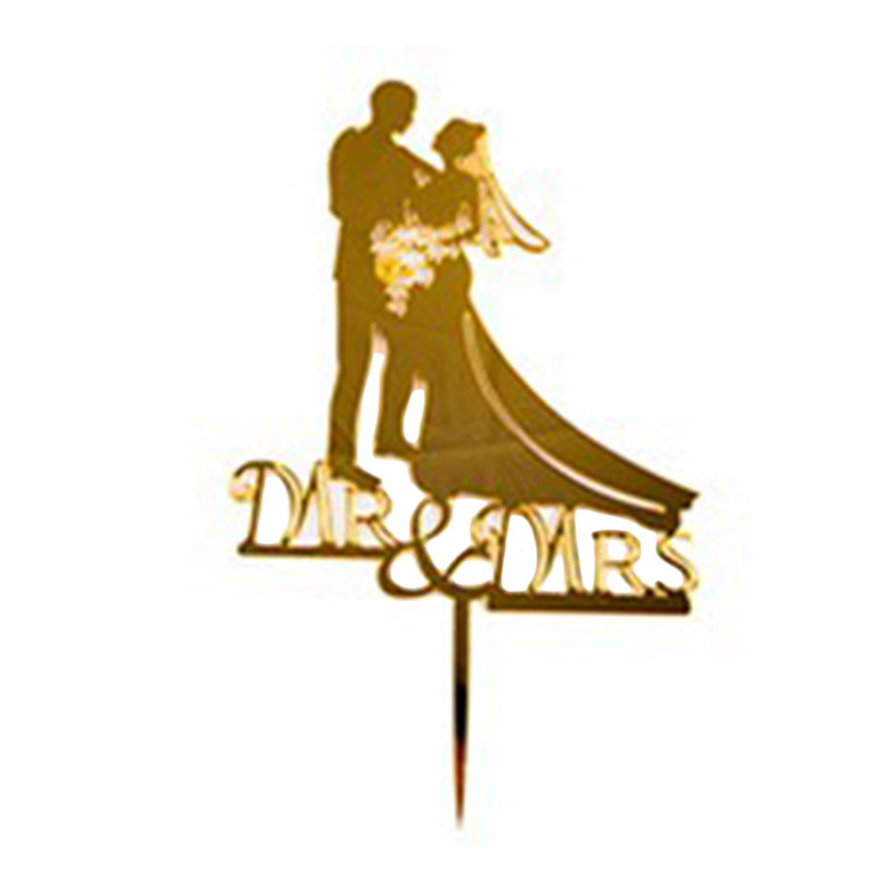 SEARCHI Love Wedding Proposal Cake Topper, Acrylic Wedding Proposal