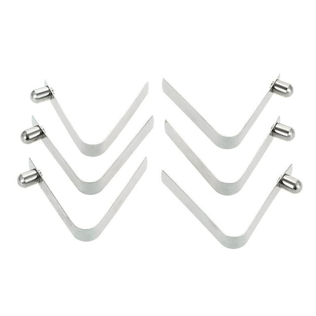 6pcs Kayak Paddle Spring Clips Tent Pole Clips Push Button Spring Snap Clip Locking Tube Pin