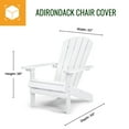 thumbnail image 3 of Premium Adirondack Patio Chair Cover - Breathable, Heavy-Duty Cover with Water-Resistant PVC liner, Adjustable Elastic Hem, Click-Close Straps, and Air Vents - Hyslop Collection, 3 of 8