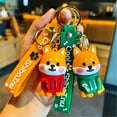 thumbnail image 5 of Cartoon Puppy Keychain Cute Corgi Doll Pendant Car Keychain for Kids Adults Dog Lovers, 5 of 7