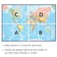 thumbnail image 3 of Giant World Map Mural - Blue Ocean (Mural) 62 x 92 inches, 3 of 3