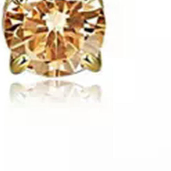 GKNET Punk Zircon Earring Magnet Ear Clip Non Piercing Delicate Jewelry Crystal Ear Stud 1PC-golden-6mm