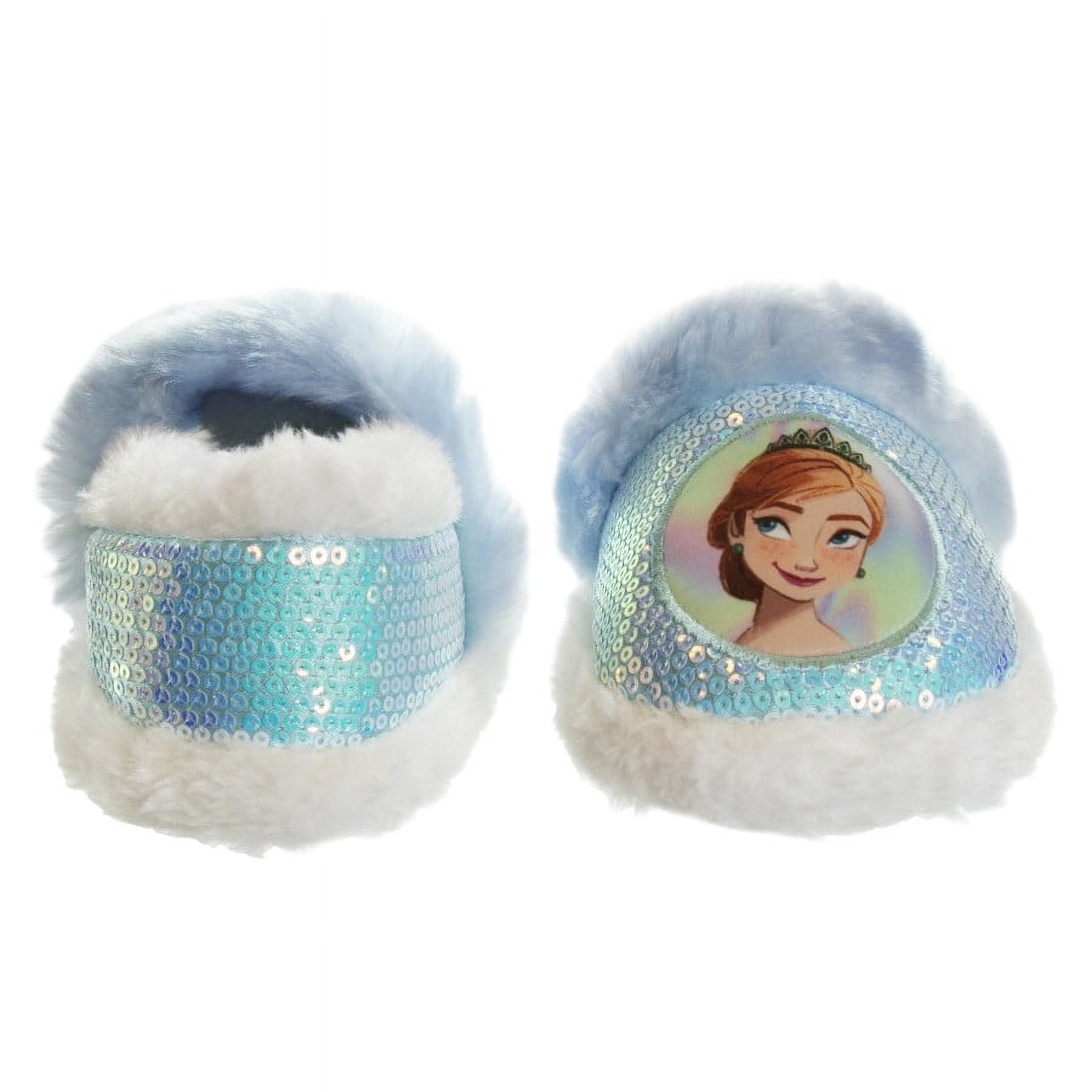 Disney Frozen Anna & Elsa Slip-on Nylex Fabric Slippers for Toddler Girls