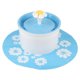 thumbnail image 1 of Fontaine à eau électrique automatique pour animaux de compagnie, distributeur d'eau pour chiens et chats, style floral, bleu, 1 of 4