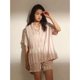 thumbnail image 1 of Pijama de seda de hielo para mujer, ropa de verano fina de manga corta, ropa de casa de verano, traje de dos piezas, 1 of 5