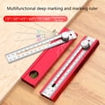 thumbnail image 2 of Foldable Depth Measuring Ruler Woodworking Multi Angle Marking Ruler Adjustable, 2 of 9