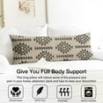 thumbnail image 2 of Earthy Bohemian Pillow Cover – Natural Tribal Print, Double-Sided Decorative Cushion, Sofa & Bedroom Accent, Durable Fabric, 2 of 5