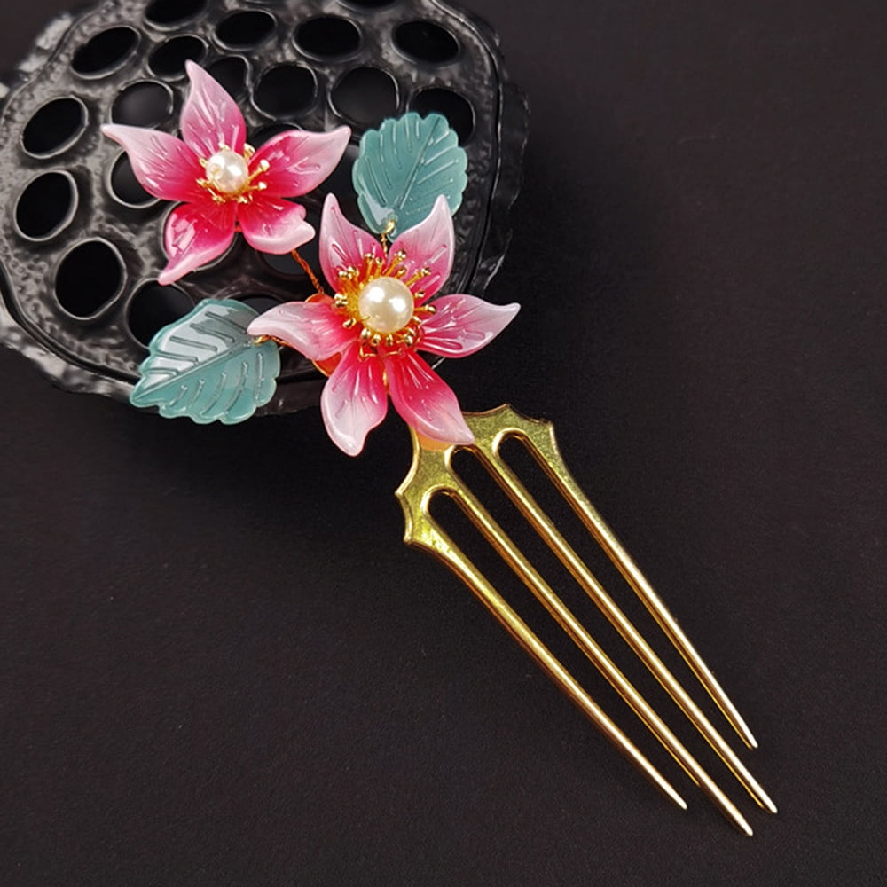 Ancient Style Hairpin Pearl Hairpin Super Fairy Flower Hair Classical  Hairpin - Walmart.com