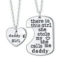 thumbnail image 3 of Conjunto de collar de padre e hija, collar con colgante de corazón de papá y niña, collar de padre e hija, 3 of 8