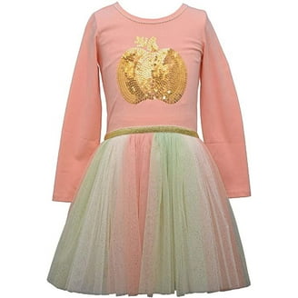 Bonnie Jean Girls 2T-4T Embroidered Scallop Dress - Walmart.com