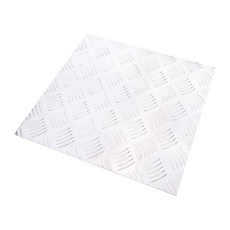 16x16 Inch Diamond Plate Aluminum, 1 Pcs Aluminum Diamond Tread Plate Metal for Roof Flashing Car, 1/16inch Thickness