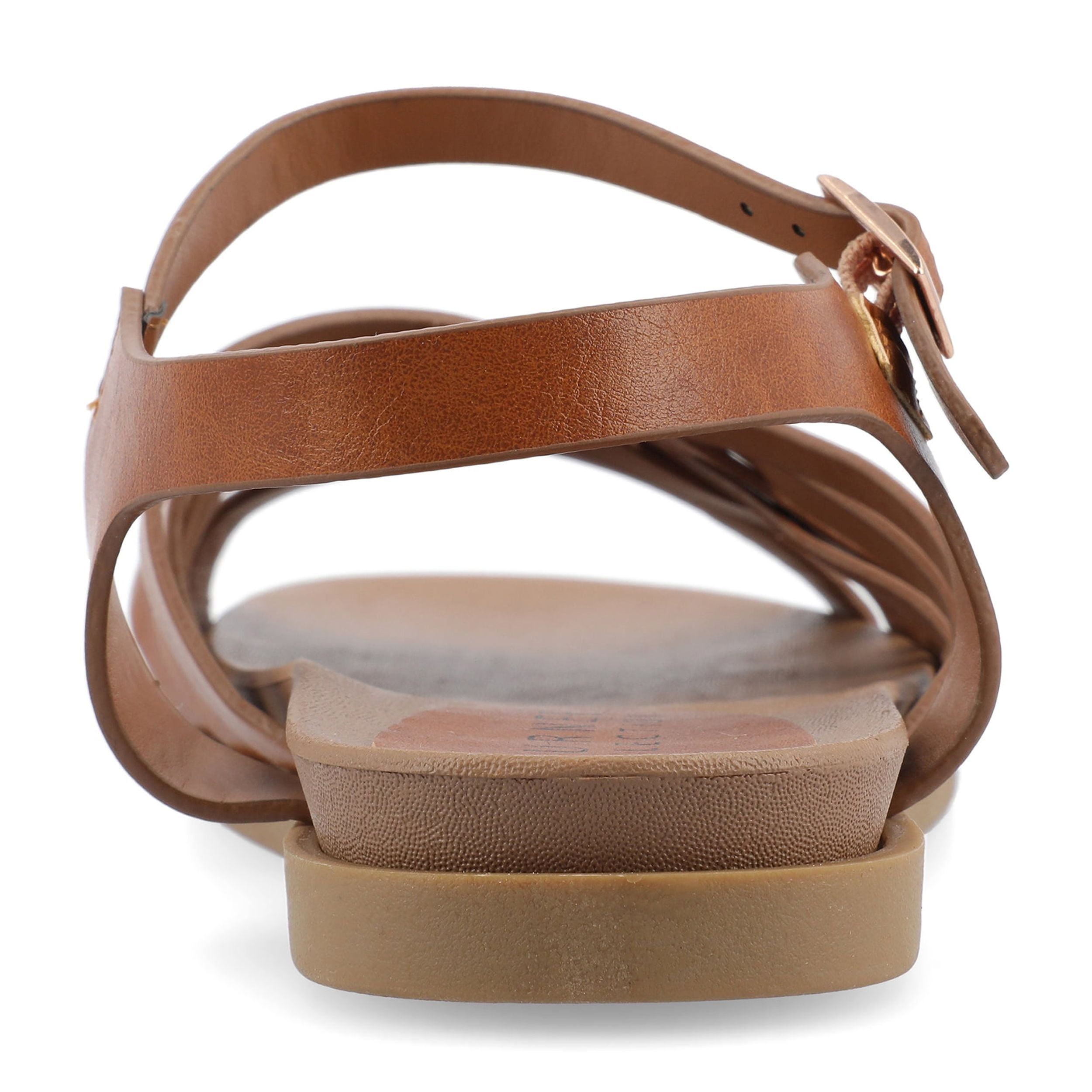 Journee Womens Kimmie Ankle Strap Flat Sandals