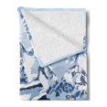 thumbnail image 2 of Scenery Soft Flannel Fleece Throw Blanket, Cartoon Like Mountain with Snow Landscape with Lake Reflection Art, Cozy Plush for Indoor and Outdoor Use, 50" x 70", Blue Grey Dark Blue, by Ambesonne, 2 of 5
