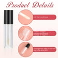 thumbnail image 3 of Trianu 20Pcs Empty Lip Gloss Tubes with Wand Lip Gloss Containers Cute 0.1oz /3ml Clear Refillable Lipgloss Making Supplies Kit for DIY Makeup(Black), 3 of 7
