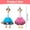 Pink+Blue, variant on Porch Goose Birthday Outfit Birthday Goose Outfit With Hat Collar For 23" 17" Goose Statue Porch Decor Outdoor Garden Party Decoration Front Yard Seasonal Display