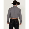 thumbnail image 4 of Blue Ranchwear Men's Grayson Striped Long Sleeve Pearl Snap Western Shirt Indigo Medium, 4 of 4