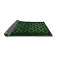 thumbnail image 2 of Ahgly Company Indoor Round Abstract Emerald Green Modern Area Rugs, 7' Round, 2 of 4
