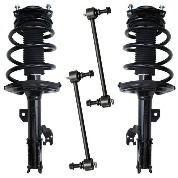 Detroit Axle - Front 4pc Struts Kit for 06-12 Toyota Avalon, 06-08 Solara, 2 Struts with Coil Spring Assembly 2 Sway Bar Links 2006 2007 2008 2009 2010 2011 2012 Replacement
