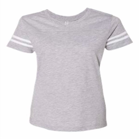 LAT Women's Football V-Neck Fine Jersey Tee
