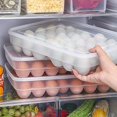thumbnail image 2 of Caja de huevos de plástico, caja grande de cocina, rejilla de almacenamiento de huevos, soporte para huevos en refrigerador, 2 of 5