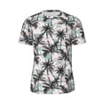 thumbnail image 5 of Wukai Hawaii Palms Print Men's Short-Sleeved Mesh T-Shirt,Quick-Dry Short Sleeve Workout T-Shirt-Large, 5 of 8