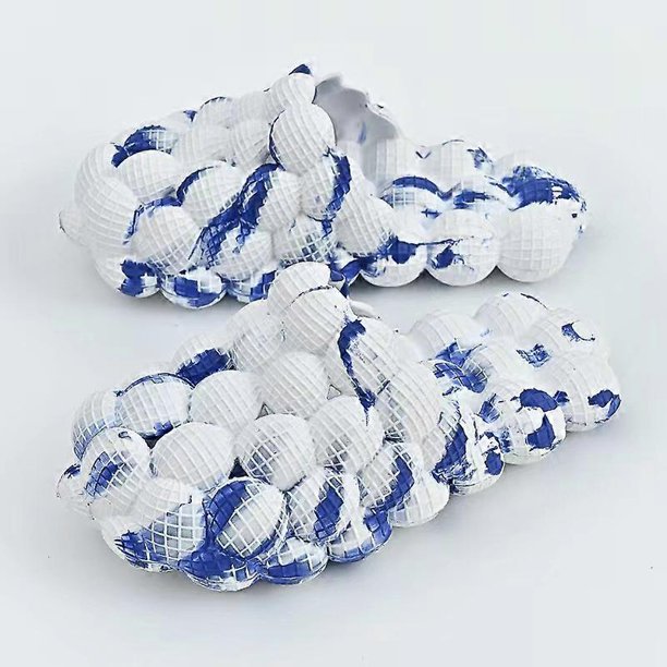 Sandalias de baño unisex antideslizantes con plataforma de masaje y diseño de camuflaje