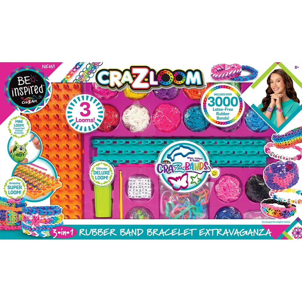 CraZArt Be Inspired CraZLoom 3 in 1 Rubber Band Bracelet