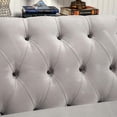 thumbnail image 4 of Furniture of America Yantzy Transitional Fabric Tufted Sectional in Warm Gray, 4 of 5