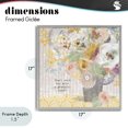 thumbnail image 4 of Stupell Industries Shabby Chic Floral Inspirations Grateful Heart Gray Framed Giclee Art, 17 x 17, by Suzanne Nicoll, 4 of 8