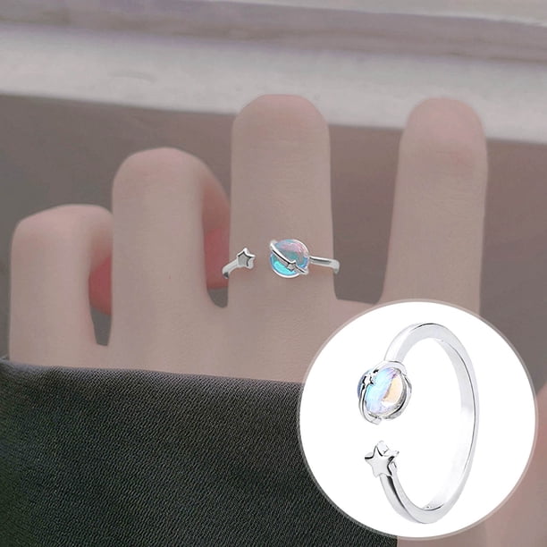 Anillos para mujer, regalos para mujer, moda, ajuste, anillo para mujer, anillo abierto estrella, abre un anillo