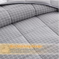 thumbnail image 5 of Comforter Duvet Insert for    Size, Luxurious  Fill Duvet,  Noiseless Waffle  Shell, Breathable Comforter (Light Gray), 5 of 6