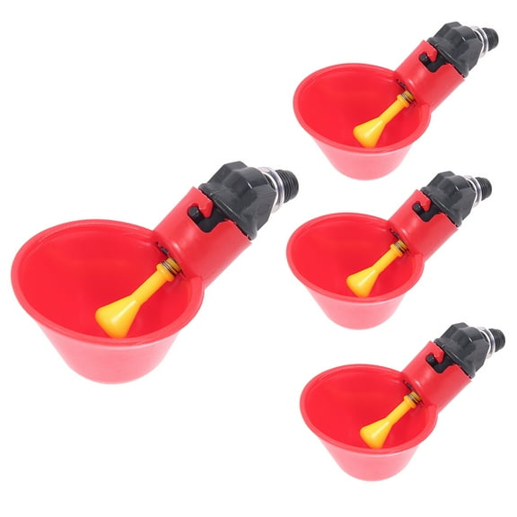 Protoiya Fully Automatic Poultry Drinking Machine Chicken Drinking Cup, Chicken Drinking Machine/Poultry Drinking Machine (4 Pieces)