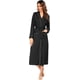thumbnail image 4 of Ekouaer Women Kimono Robes Full Length Knit Bathrobe Lightweight Soft Sleepwear V-neck Casual Ladies Loungewear S-XXL, 4 of 5