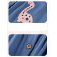 thumbnail image 6 of Emy Dola Toddler Girls Ruffle Sleeve Denim Dresses 2-7 Years Child Cotton Easter Summer Cartoon Appliques Sundress, 6 of 8