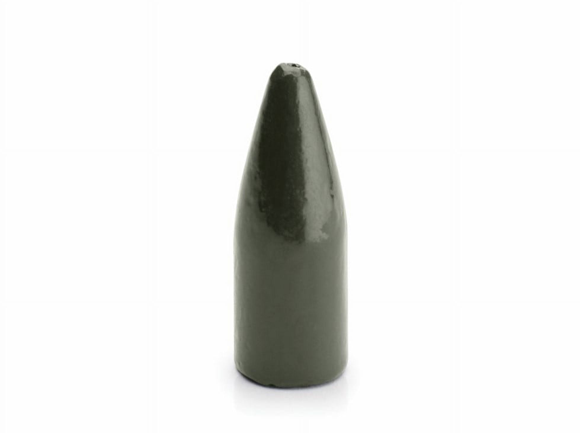 (6 pack) Bullet Weights 1/16 oz Worm Weight Green Pumpkin